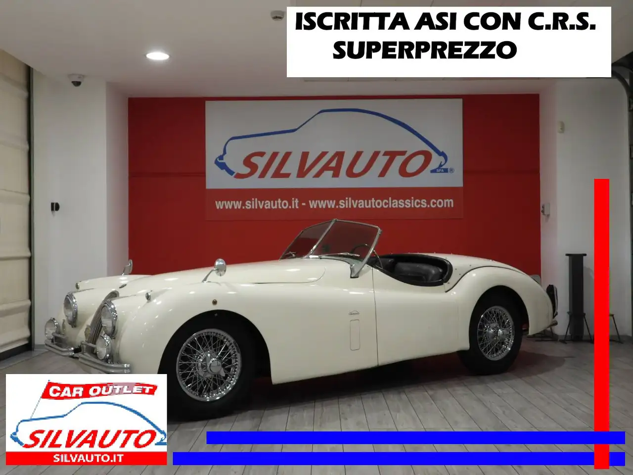 Jaguar XK 120 3.4 LITRE O.T.S. - ISCRITTA ASI CON C.R.S. – ELEGGIBILE 1000 MIGLIA – SUPERPREZZO (1954) — photo 1 of 15