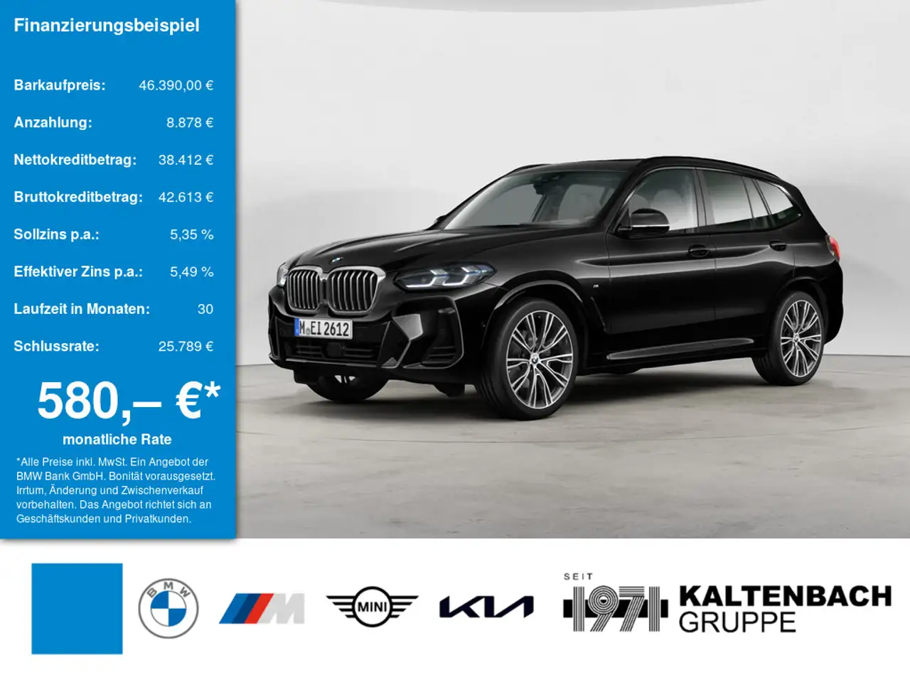 BMW X3 xDrive 30d M-Sport FACEL. PANO AHK HUD LED — photo 1 of 7