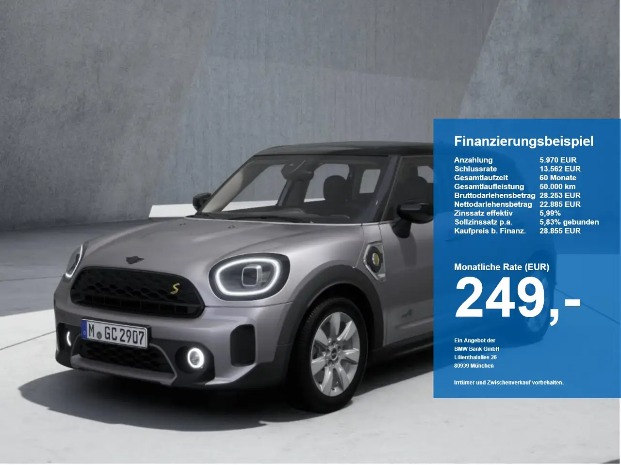 MINI Cooper SE Countryman ALL4 LED DrvAss RFK RFK DAB Nav KeyLess — photo 1 of 10