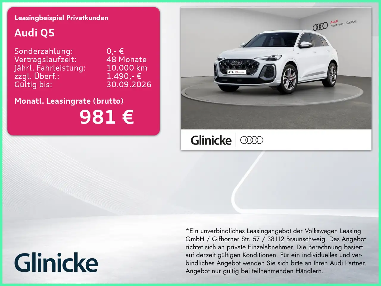 Audi Q5 SUV e-hybrid quattro Matrix AHK 360° Kamera — photo 1 of 10