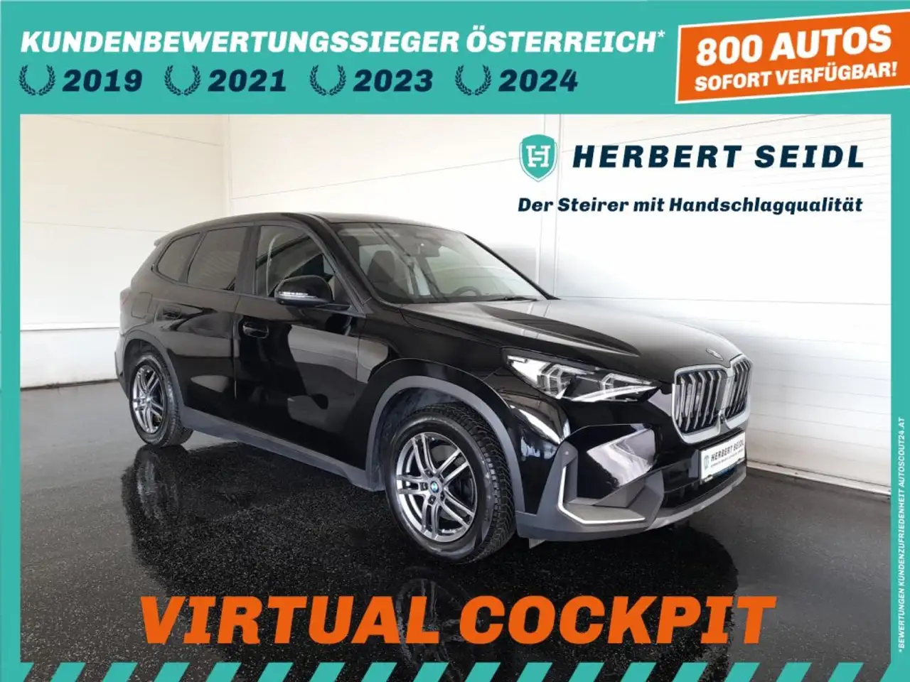 BMW iX1 30 4x4 Aut. *NP: € 69.750,- / SKY / MATRIX-LED / VIRTUELL / ACC / HEAD-UP / NAVI / HARMAN KARDON SOUNDSYSTEM* — photo 1 of 24