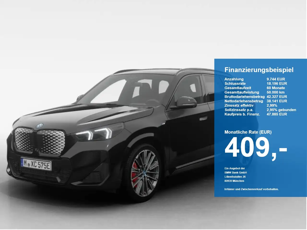 BMW iX1 eDrive 20 M-Sport PRO ACC AHK 360° HUD Hifi — photo 1 of 10