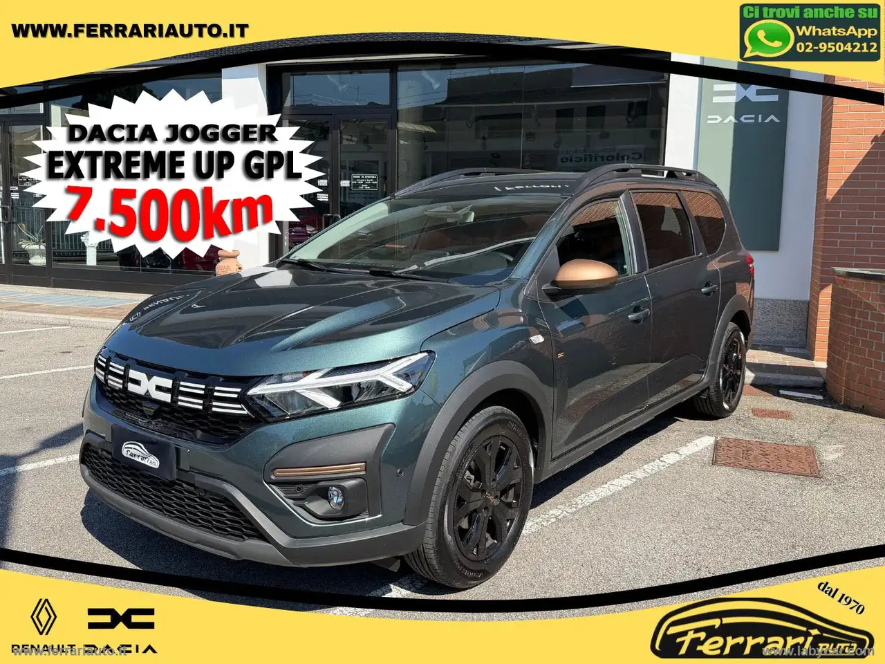 Dacia Jogger 1.0 TCe GPL 100CV 5pti Extreme Up SOLO 7.500KM! — photo 1 of 15