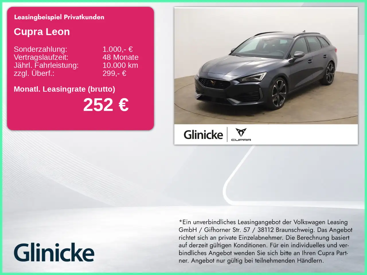 CUPRA Leon Sportstourer VZ 2.0 TSI AHK/Nav/ACC/DCC/SHZ — photo 1 of 12