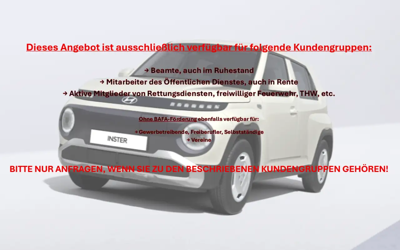 Hyundai Inster 42 kWh Select / Nur für bestimmte Kundengruppen - — photo 1 of 5