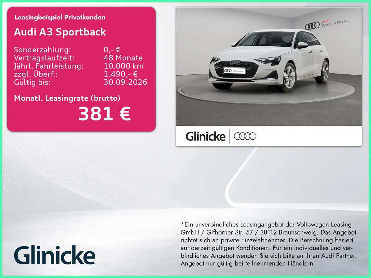 Audi A3 Sportback advanced TFSI LED Kamera SONOS AHK — photo 1 of 10