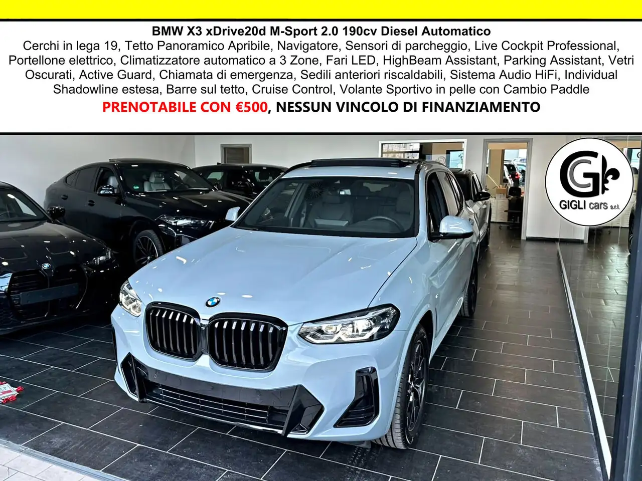 BMW X3 XDrive20d M-Sport C19" TETTO Navi CAM LED — photo 1 of 15