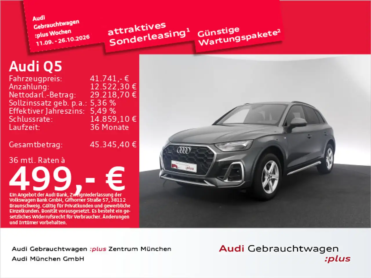 Audi Q5 40 TDI qu. S tronic 2x S line AHK/ACC/Navi+ — photo 1 of 26