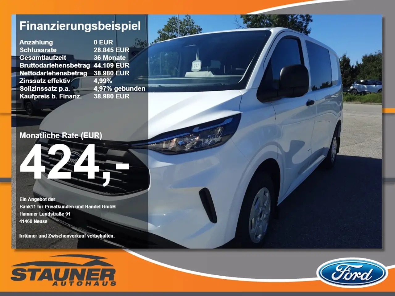 Ford Transit Custom Doka Trend 320L1 — photo 1 of 28