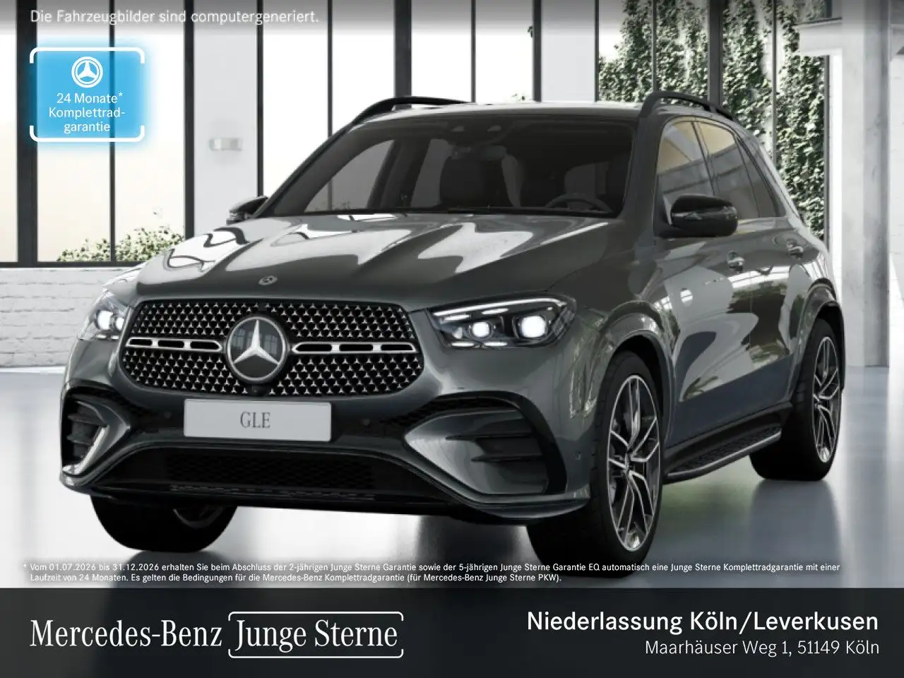 Mercedes-Benz GLE 450 d 4M AMG+NIGHT+PANO+360+AHK+MULTIBEAM+22" — photo 1 of 15