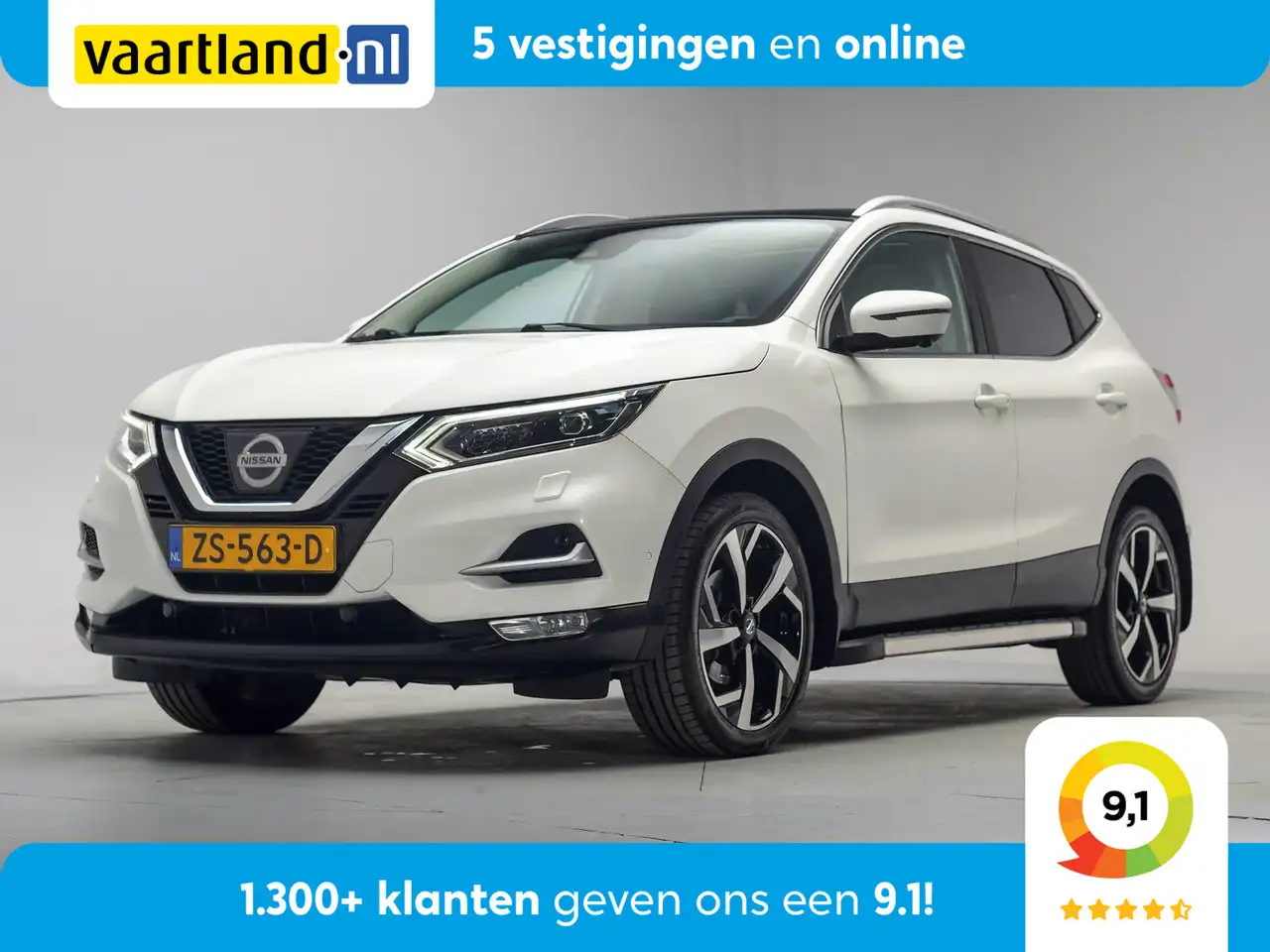 Nissan Qashqai 1.2 Tekna [ Panoramadak Cruise Half leder Navigati — photo 1 of 37
