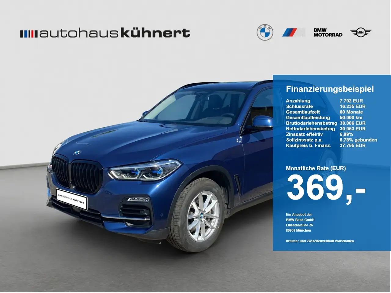 BMW X5 xDrive 30d Laser ACC 360° AHK HUD HiFi DAB — photo 1 of 19