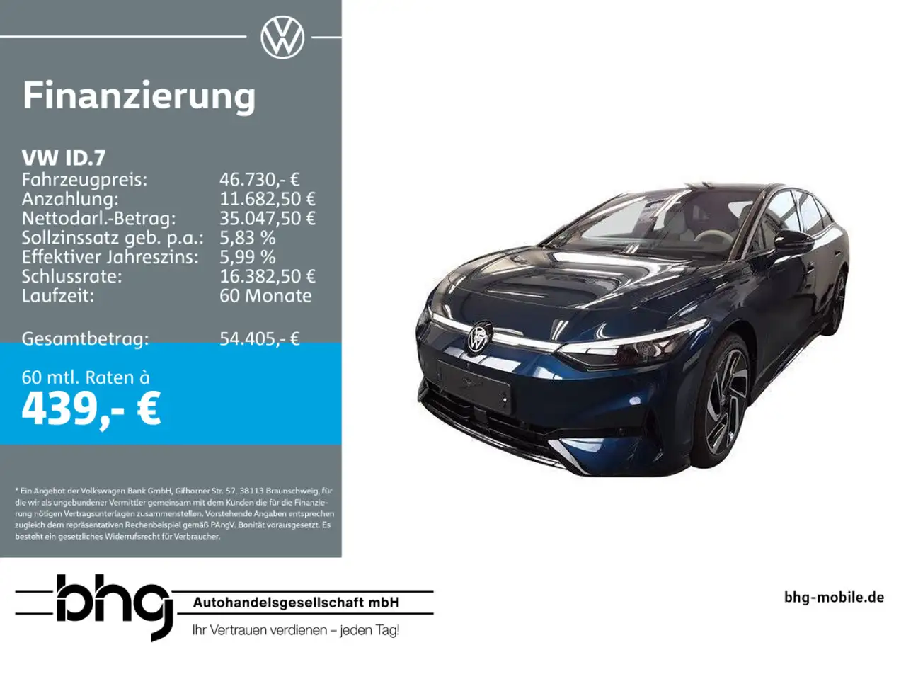 Volkswagen ID.7 Pro S #PANO #AREA-VIEW #HARMAN #KOMFORT-PAK — photo 1 of 4