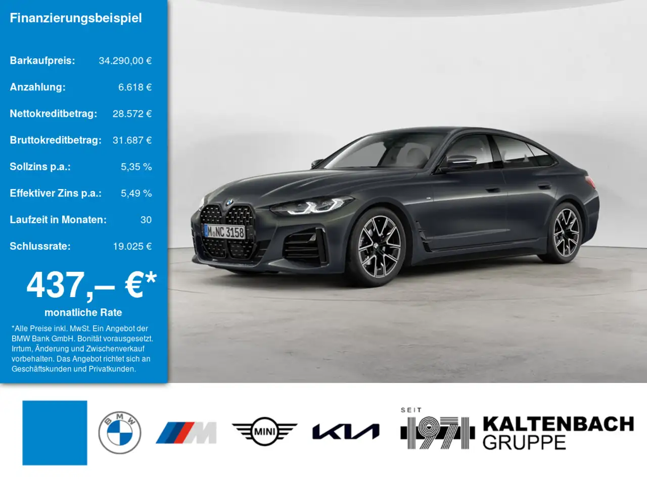 BMW 420 Gran Coupe M-Sport 360° LASER LED ACC SHZ — photo 1 of 6