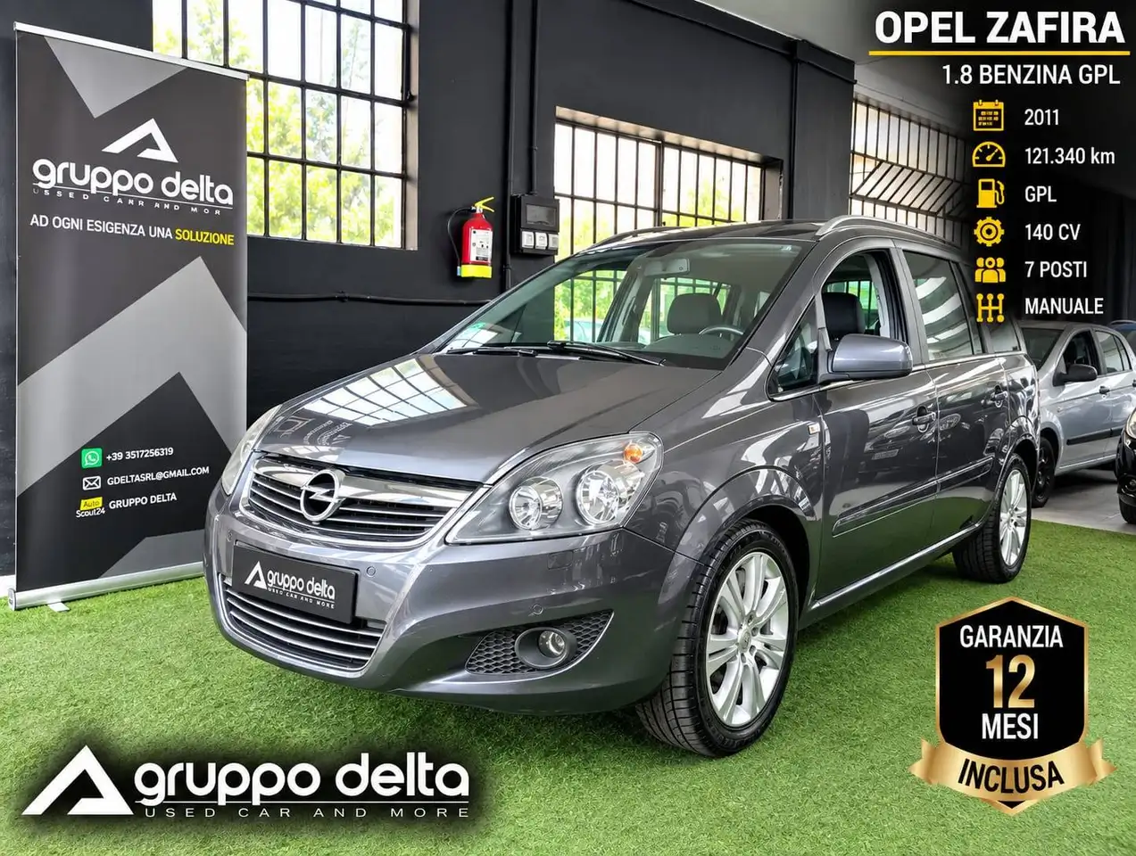 Opel Zafira Zafira 1.8 Edition Gpl-tech 7 POSTI/TETTO/GANCIO — photo 1 of 9