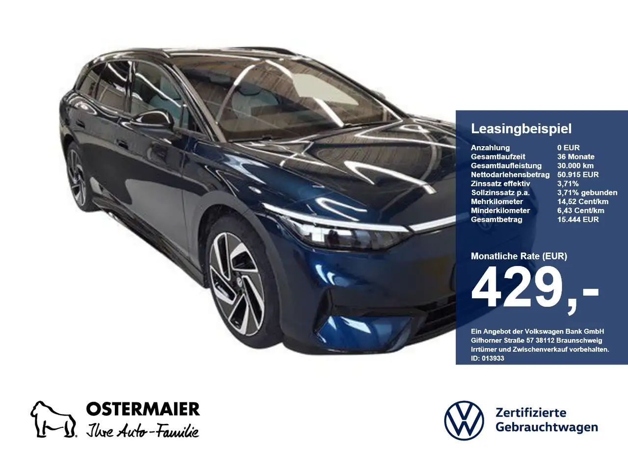 Volkswagen ID.7 Tourer PRO S BLACK 286PS NP.79T AHK.AREA-V.HEAD-UP — photo 1 of 6