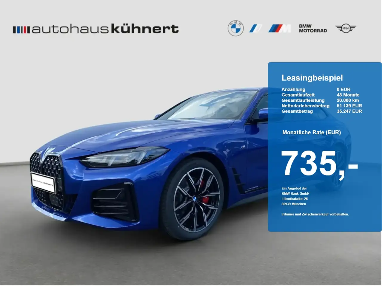 BMW 430 430d xDrive GranCoupé M-SportPRO UPE: 90.060 EUR S — photo 1 of 17