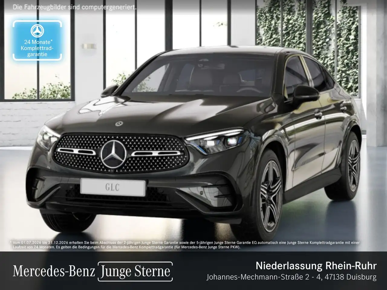 Mercedes-Benz GLC 300 e 4M AMG+NIGHT+360+AHK+TOTW+KEYLESS+9G — photo 1 of 15