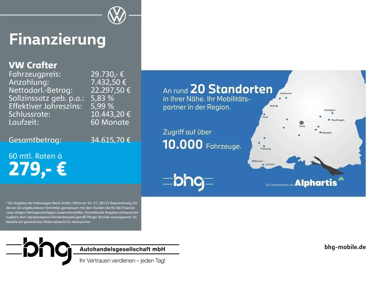 Volkswagen Crafter 35 Kasten MR 2,0 TDI Fro 6-Gang — photo 1 of 2