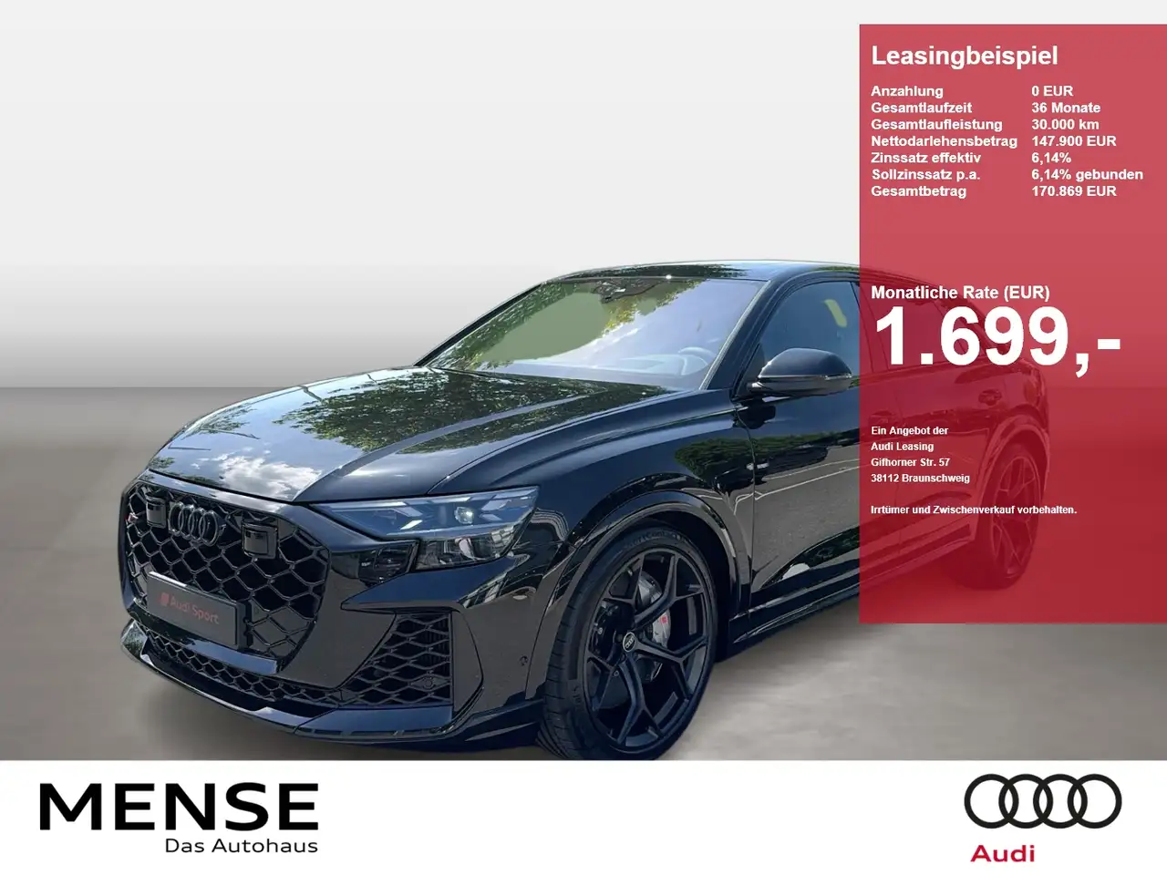 Audi RS Q8 SUV performance tiptronic 305 KM/h|Matrix|B&O|AHK| — photo 1 of 20