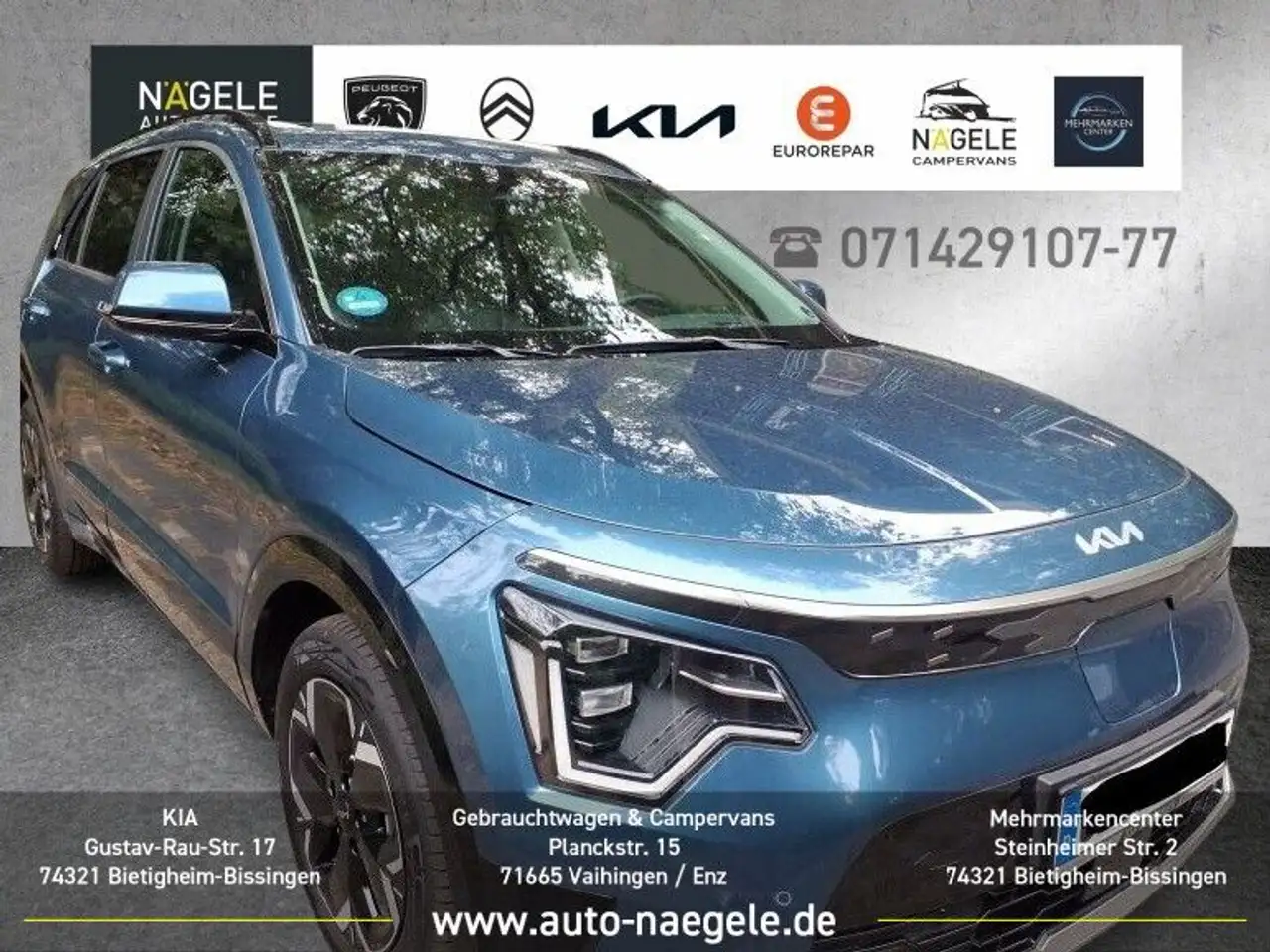 Kia Niro EV Insp. 64,8kWh|NAVI+LED+ACC+RFK+GLASDACH — photo 1 of 9