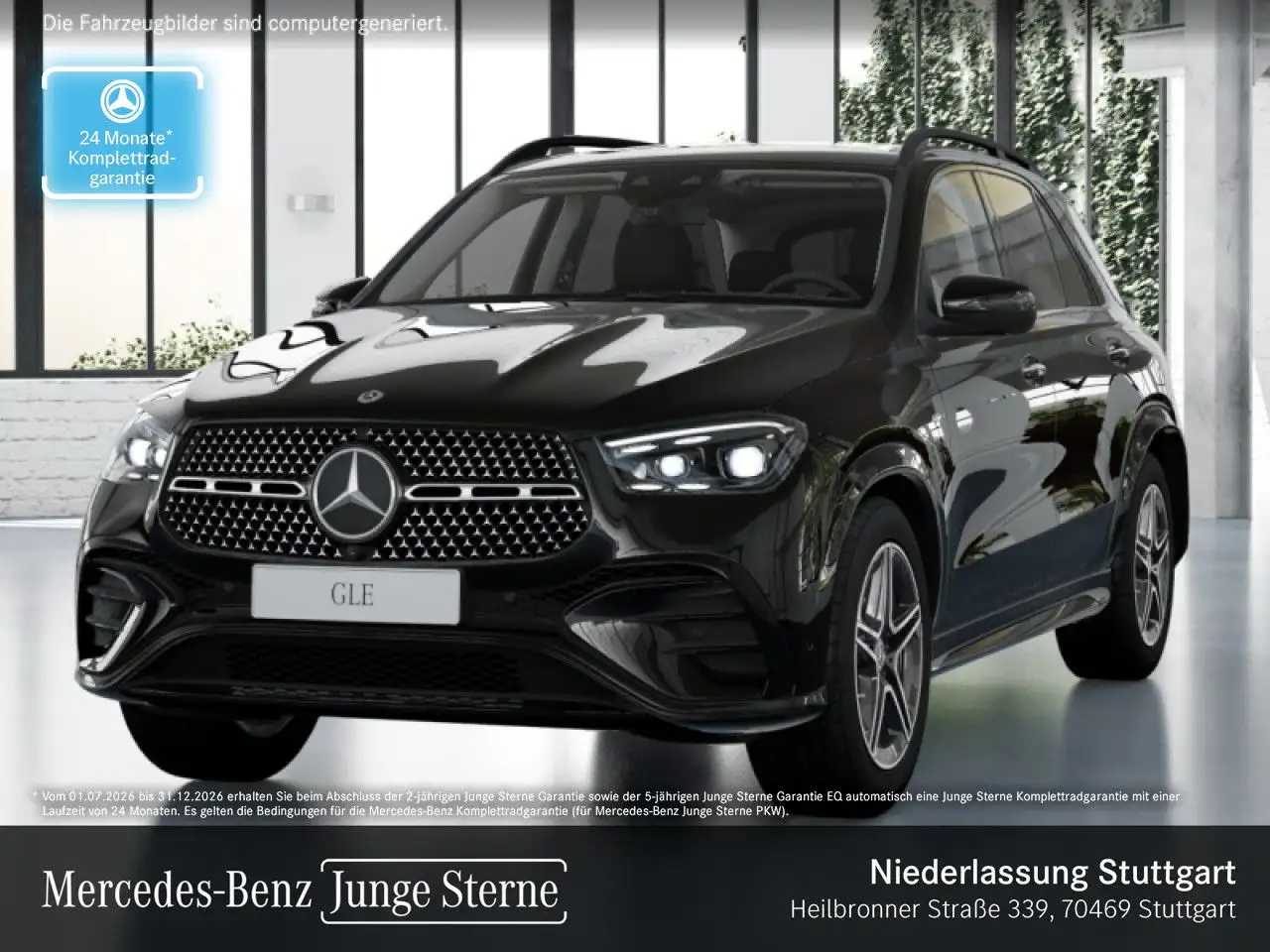 Mercedes-Benz GLE 350 de 4M AMG+NIGHT+PANO+360+AHK+MULTIBEAM+20" — photo 1 of 23