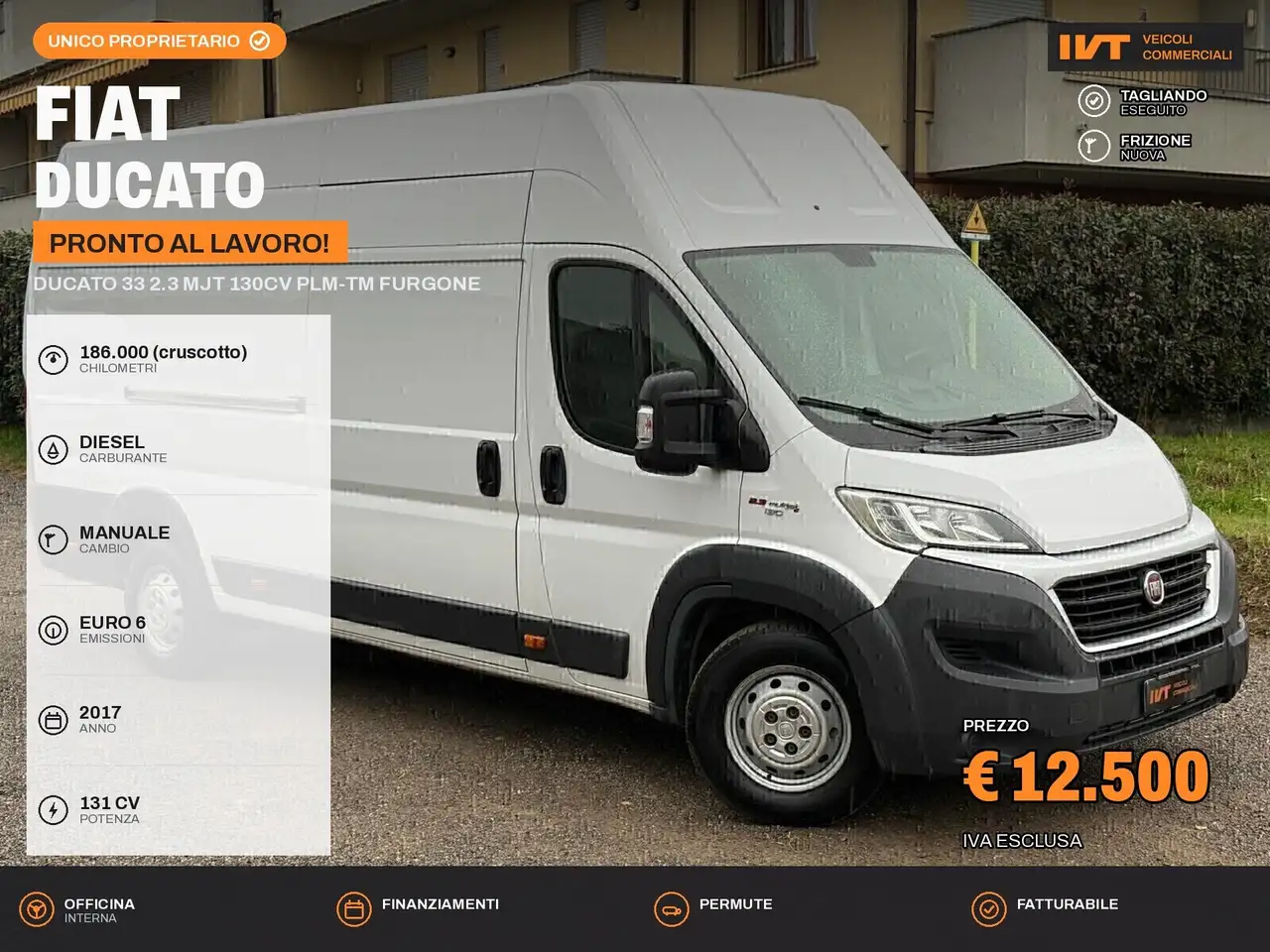 Fiat Ducato Ducato 33 2.3 MJT 130CV PLM-TM Furgone — photo 1 of 10