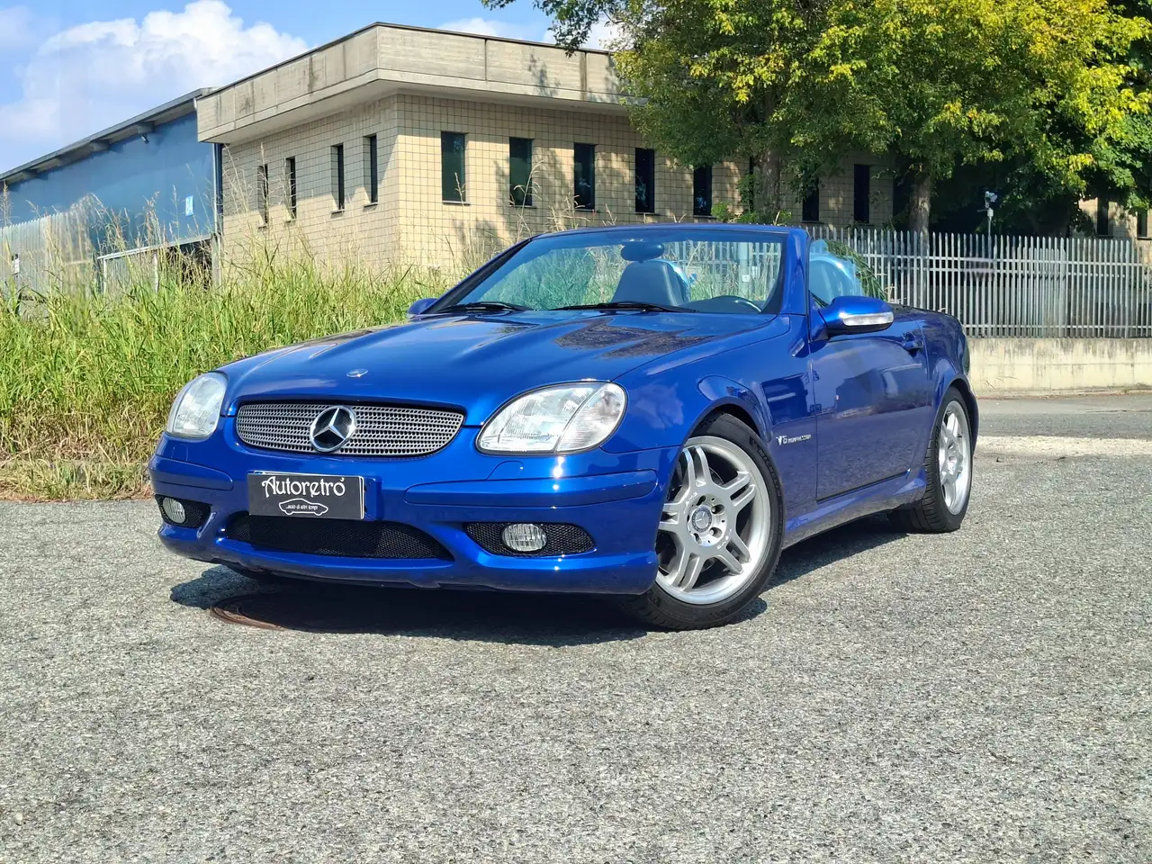 Mercedes-Benz SLK 32 AMG V6 kompressor 354 cv *ASI* *Blu linarite* — photo 1 of 15