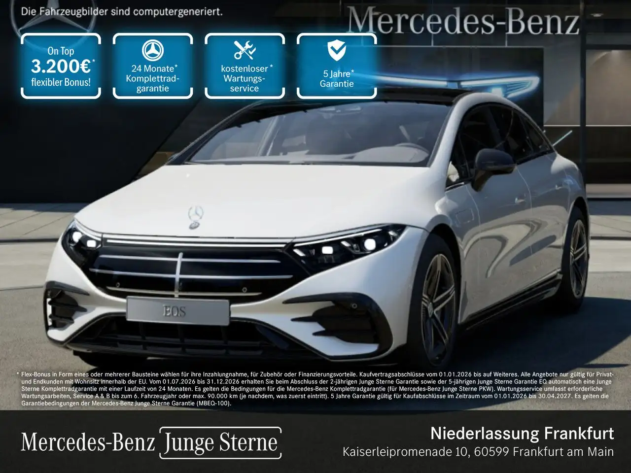Mercedes-Benz EQS 450 4Matic AMG Fahrass Fondent 360° Airmat HUD — photo 1 of 23