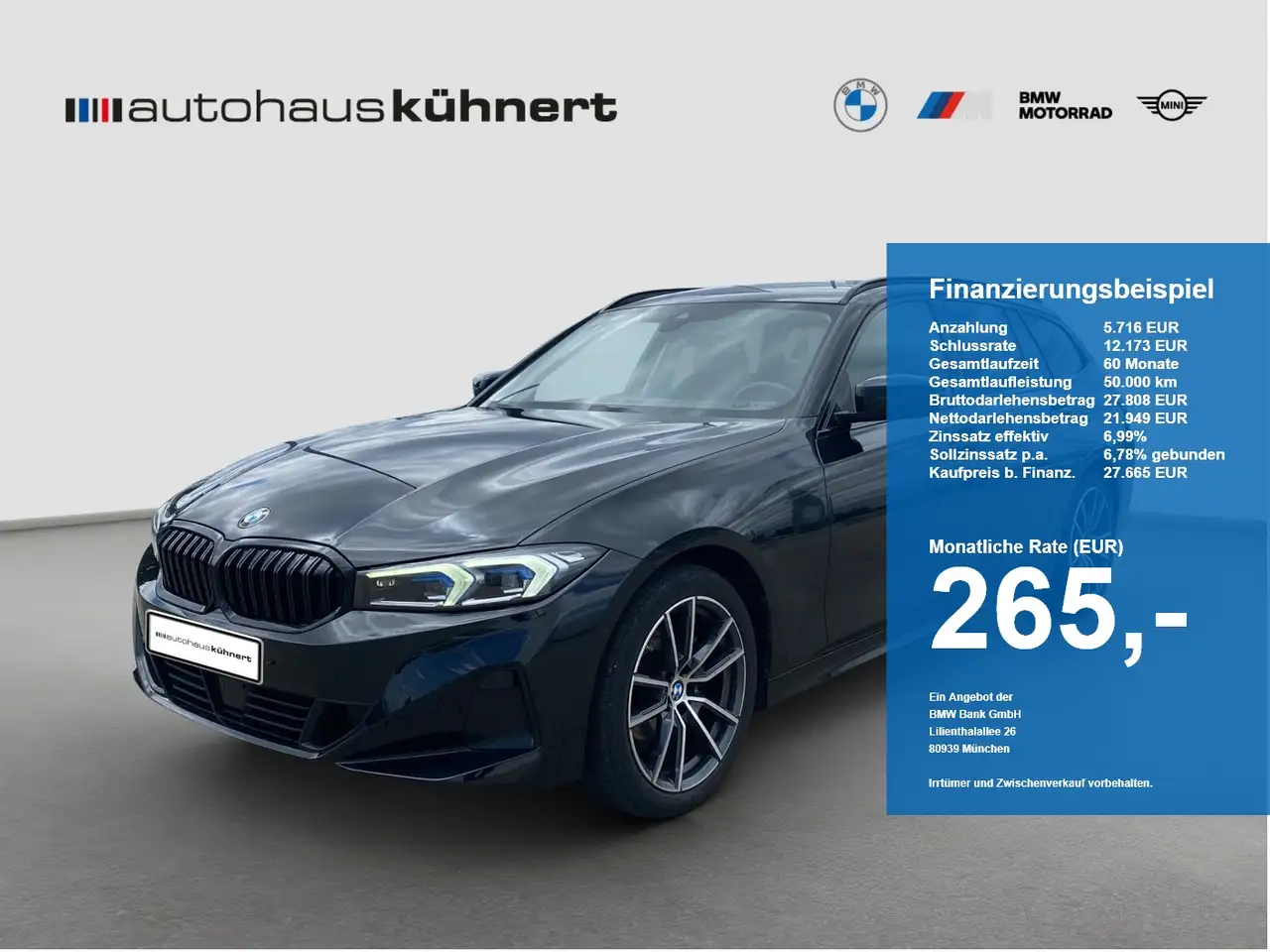 BMW 318 d Touring ACC SpurAss StHzg AHK HiFi Navi ParkAss — photo 1 of 15
