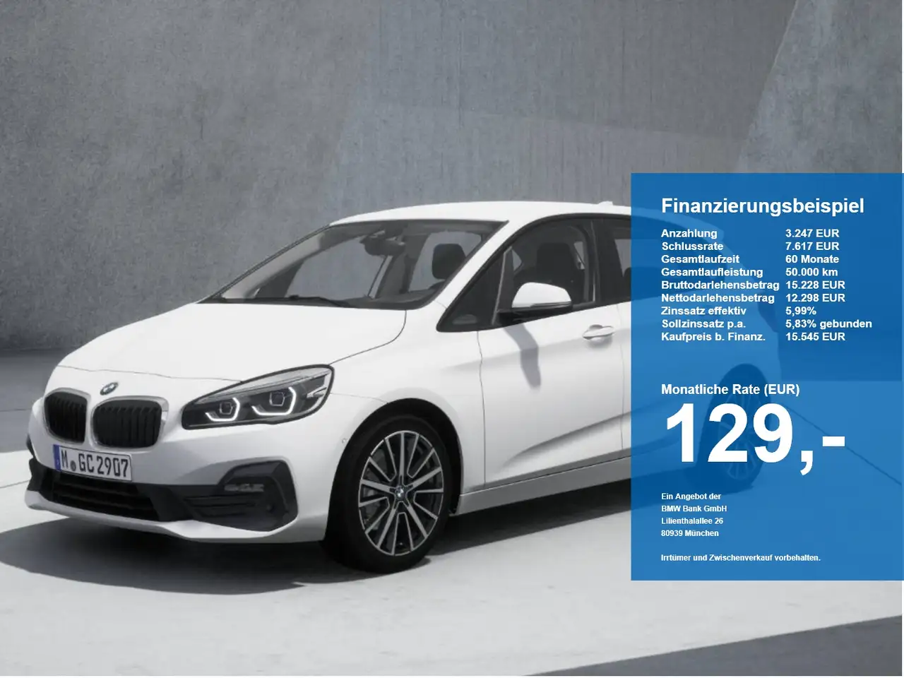 BMW 218 218i Active Tourer LED DrvAss ParkAss SitzHz — photo 1 of 11