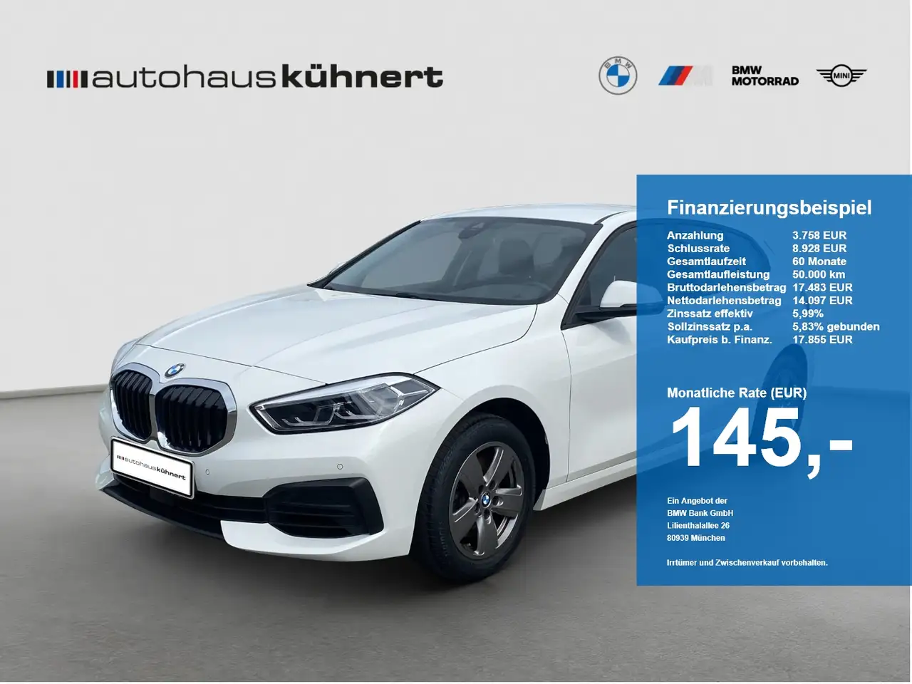 BMW 116 i LED DAB SpurAss Tempo PDC SitzHz Ablagepaket — photo 1 of 20