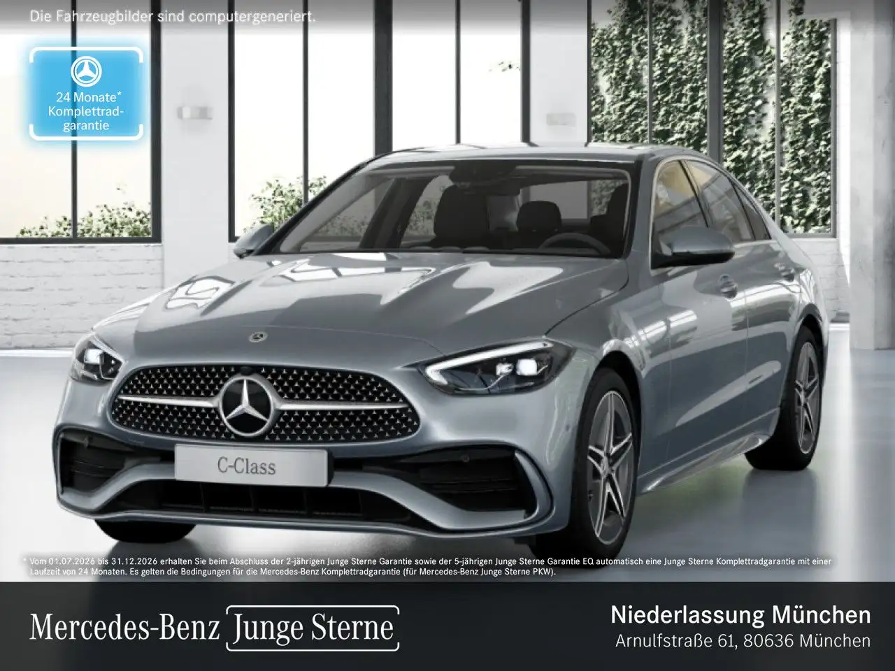 Mercedes-Benz C 180 AMG+LED+KAMERA+TOTW+KEYLESS+9G — photo 1 of 22